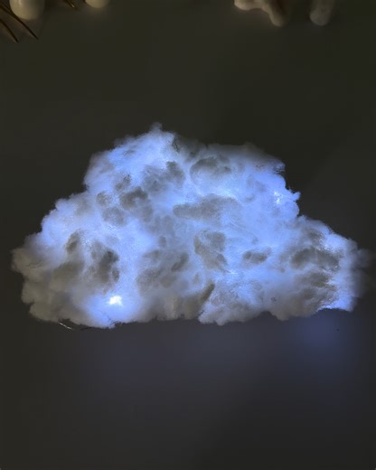DIY cloud lamp for cozy spaces☁️🌟 | Make-Up & Hair Tutorials