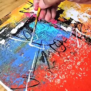 76K views · 716 reactions | Amazing painting technique  Textured abstract painting ✍️ . . . . . #acrylicpainting #easyart #art #abstractart #facebookviral | Suraj fine arts | Facebook