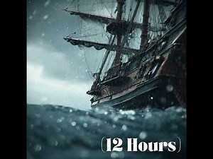 Ship Creaking in Gentle Rain for Sleep ⛵ Calm Ocean Voyage | Sleep Sound (12 Hours)