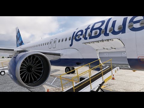 XP12.3.0 JETBLUE A320 Neo Real World flight | Buffalo-New York