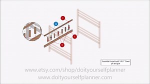 Twin Bunk Bed With Desk DIY Woodworking Plans (PDF) - Etsy