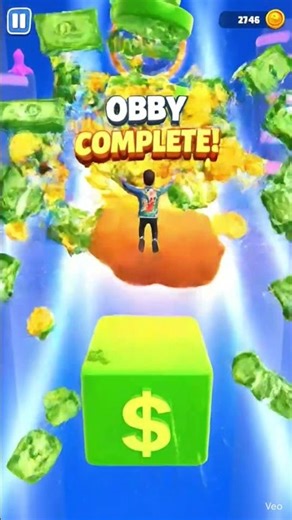 Easy Win Money Obby Roblox gameplay with fast rewards. #MoneyObby