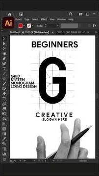 Braiding G Logo Mark Adobe Illustrator Tutorial Tips 2025 #logo #design #inaa_graphics #shortsviral