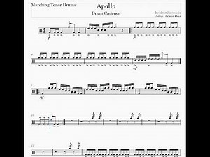 Tenor Drum - Apollo Drumline Cadence - Sheet Music