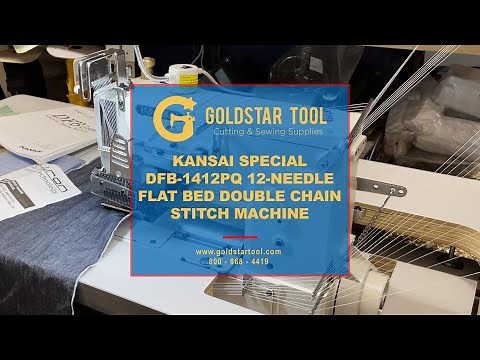 Product Showcase-Kansai DFB-1412PQ 12-Needle Chain Stitch Machine-Goldstartool.com-800-868-4419