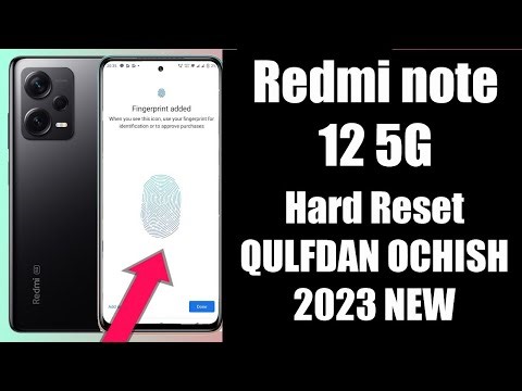 Redmi Note 12 QULUFDAN CHIQARISH. HARD RESET REDMI NOTE 12 TEZ VA OSON