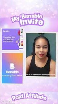 My Benable Invitation With Code 4UC3B - September 2025