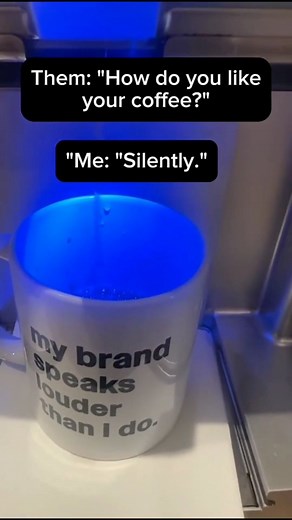 Some folks need cream and sugar. Me? I just need quiet and a good mug. For the ones who let the brand (and the silence) do the talking, The “My Brand Speaks Louder Than I Do” mug is back. Score this awesome mug at sincerelyanintrovert.com | Sincerely, An Introvert | Facebook