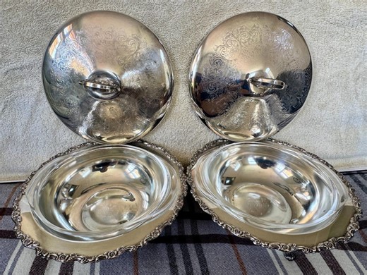 Vintage Two Sets of Oneida Food Server, 3pc per Set - Etsy Canada