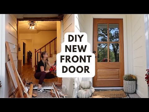 DIY Gorgeous Wood Door Installation [Part 2- The Reveal!] // DIY Extreme Home Makeover
