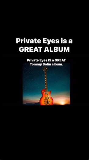 Tommy Bolin’s Private Eyes is a great album | Tommy Bolin Archives