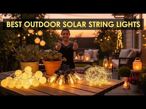 Top 5 best outdoor solar string lights | string lights | solar string light | string lights 2026 |