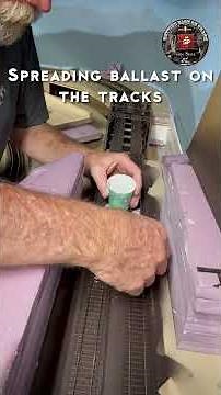 Painting and Ballasting the Tracks #railtrack #airbrush #modelraillayout