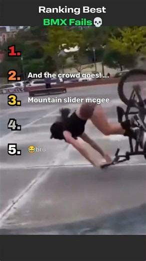Ranking Best BMX Fails💀 #bmx #fail #shorts