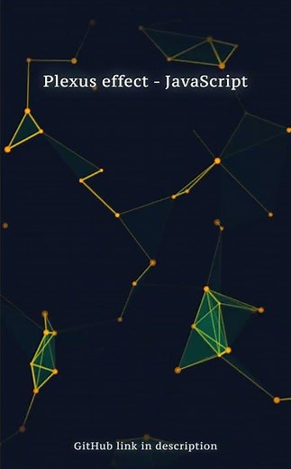 Plexus swarm animation in vanilla JavaScript