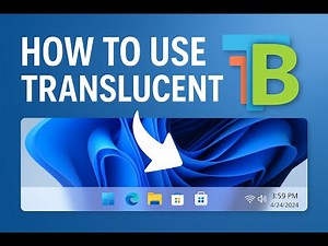 TranslucentTb tutorial (translucent task bar) #windows #tech #tutorial #video #youtube