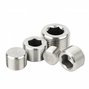 [Hot Item] Stainless Steel Conical Tapered Thread DIN906 DIN 906 Hex Hexagon Socket Head Hydraulic Screw Pressure Oil Pipe Plugs