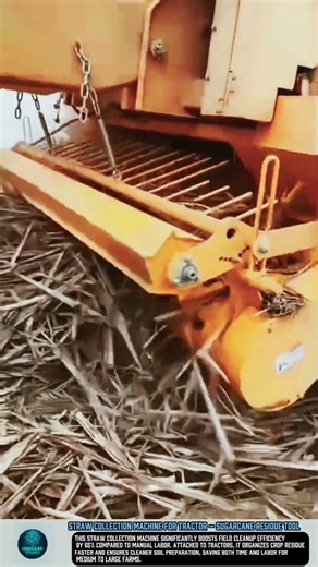 Straw Collection Machine for Tractor – Sugarcane Residue Tool