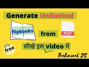 Generate unlimited flipbooks from pdf files for free