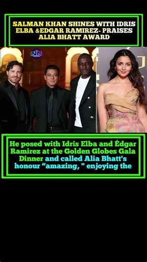 Salman Khan Steals the Spotlight with Idris Elba & Édgar Ramírez, Applauds Alia Bhatt’s Big Win|