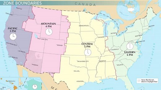 US Time Zones | Overview & History