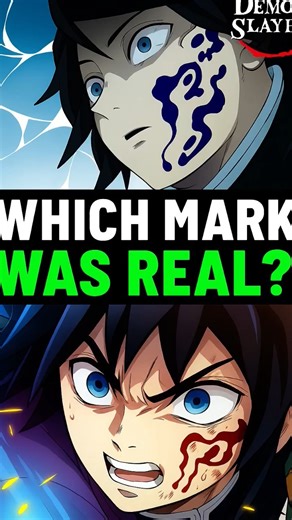 The Real Color of Demon Slayer Mark! Demon Slayer Explained #shorts #demonslayer