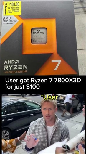 $100 Ryzen 7 7800X3D Luck Level: MAX