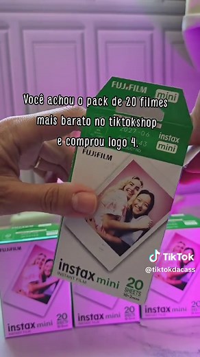 Pack de 20 Filmes Instax Mini Acessíveis e Criativos