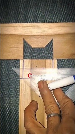 ​Precision Joinery: Creating a Beautiful Dovetail Key for Wood Corners #shorts #wood