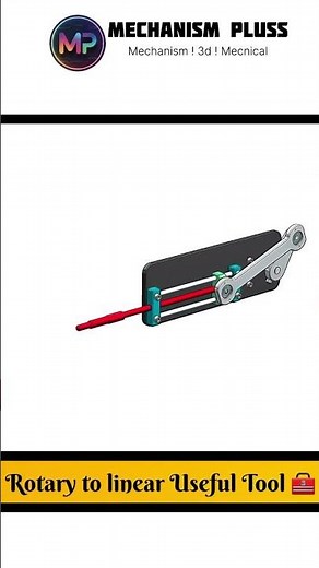 Rotary to linear useful tool 🧰 #enginiring #engineering #machinist #3dmodeling #mechanical