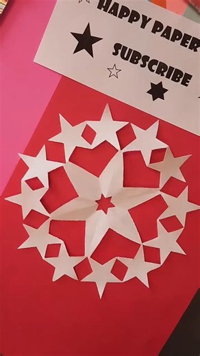 Magic Paper Stars ✨ Cut & Open Paper Craft | Easy Paper Art