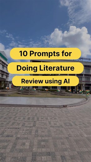 Structured prompts for doing literature review