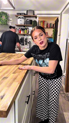 Ruined the Butcher Block Island… Doublewide Trailer Remodel