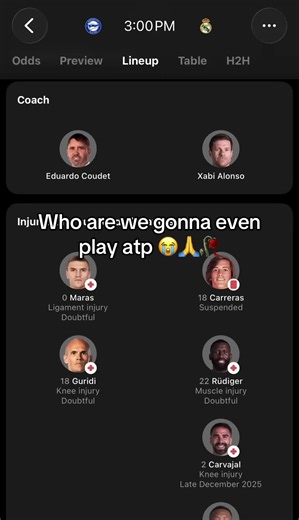 Injuries Plague Our Medical Team at Real Madrid