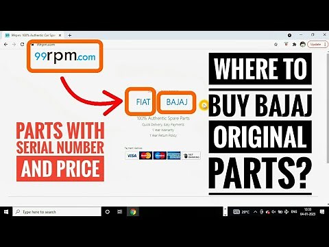 Where to buy Bajaj original spare parts online for all models and all bikes ? | 99rpm website