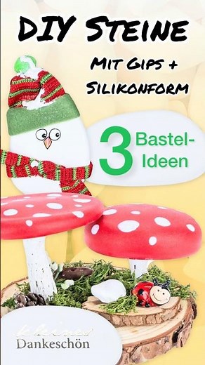 DIY-Steine: 3 kreative Ideen mit Steinen aus Gips