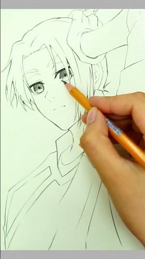 Reo Mikage – Blue Lock Pencil Drawing Tutorial #BlueLock #ReoMikage #AnimeArt