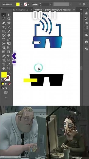 How I Designed a Smart Glasses Icon with pro designer #tutorial ,#graphicdesign