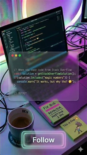 💻 Stack Overflow Copy-Paste Problems! #CodeWithFun #100daysofcode #memes #codewithai #coding