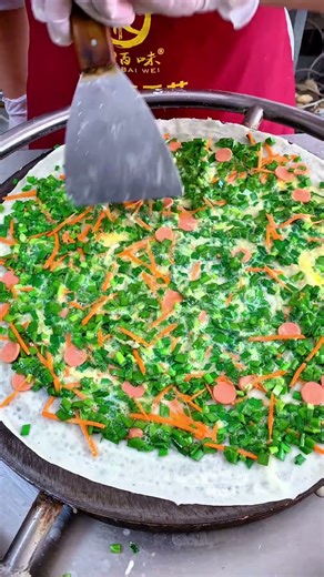 Leek and egg pancake recipe #egg pancake