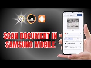 How to Scan Document in Samsung Mobile - Detailed Tutorial