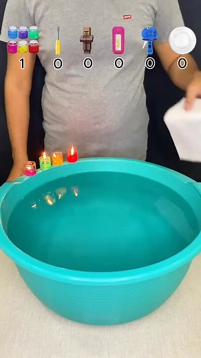 Try to guess which thing took more tissues? #satisfying #asmr #experiment #water #waterexperiment | nenosatisfy