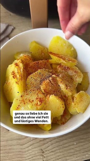 😍 Die knusprigsten Bratkartoffeln mit Zwiebeln & Speck aus dem Airfryer! 🥔 | Thermomix® Rezept