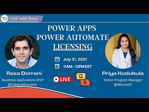 Power Apps & Power Automate Licensing Overview 🔴 LIVE (July 31, 2021)