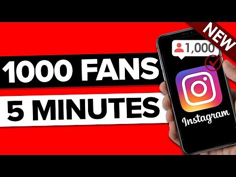 How To Get 1000 REAL Followers on Instagram in 10 Minute (WORKS EVERY TIME)