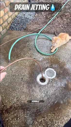 Drain Pipe Jetting - Cleaning a PVC Drain Line