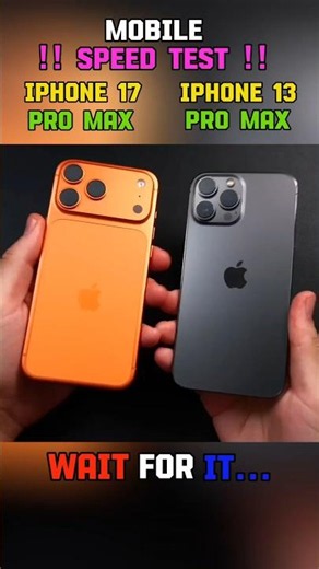⚡☠️IPHONE 17 PRO MAX VS IPHONE 13 PRO MAX SPEED TEST !!