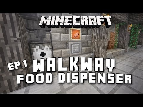 Minecraft: How To Make A Food Dispenser (Updating The Scarland Highways Part 1/2)