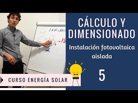 5. CÁLCULO y dimensionado de una instalación FOTOVOLTAICA AISLADA 🔋 [CURSO ENERGÍA SOLAR]