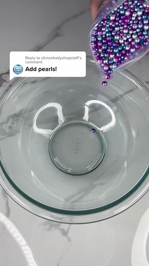 Adding Pearls to Slime for a Crunchy Mermaid Experience